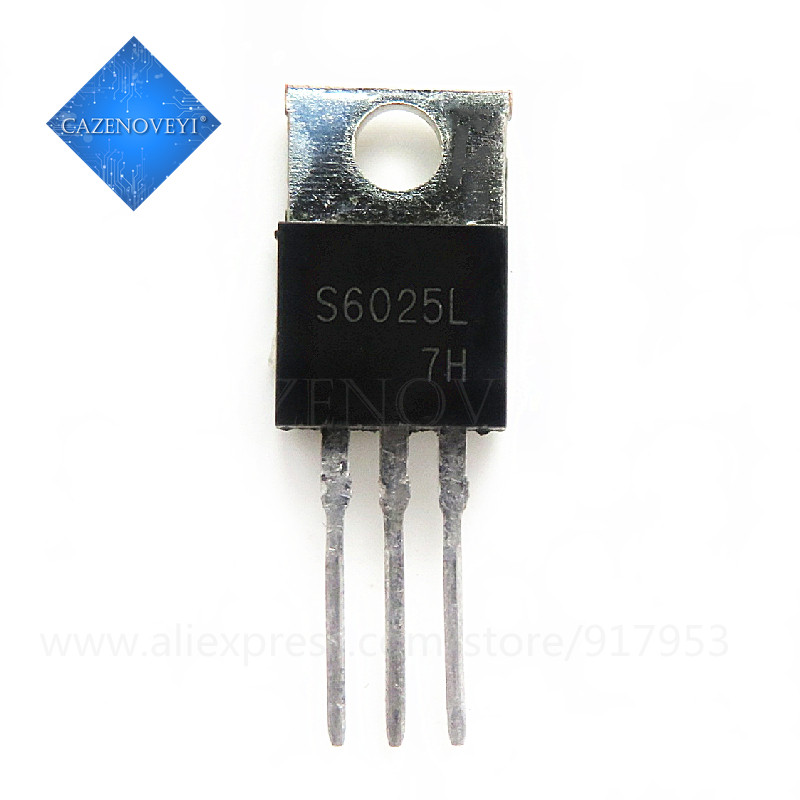 5 ชิ้น S6025L S6025 TO-220 25A 600V ในสต็อก