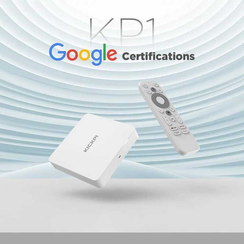 ▥ KICKPI Kp1 Google TV Box Android 12 Amlogic S905y4 2Gb 32Gb รอรับ Av1 1080P H.265 4K 2.4G และ