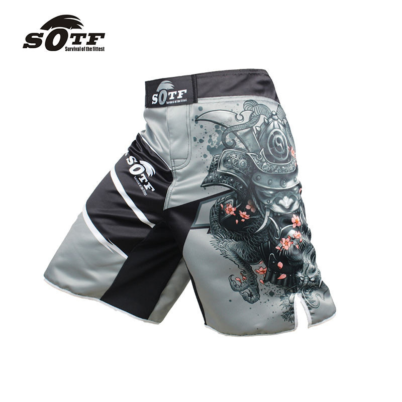 SOTFMMA Shorts MMA Fighting Boxing UFC Sports Fighting Training Shorts Muay Thai Fitness Competition