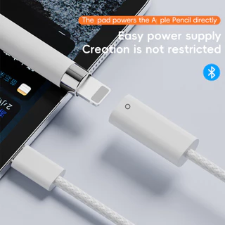 สายชาร์จดินสอ Fonken USB C Type-C ถึง iPencil Converter สําหรับดินสอ Aple 1st Gen บลูทูธจับคู่ Pad 10th 11th Gen
