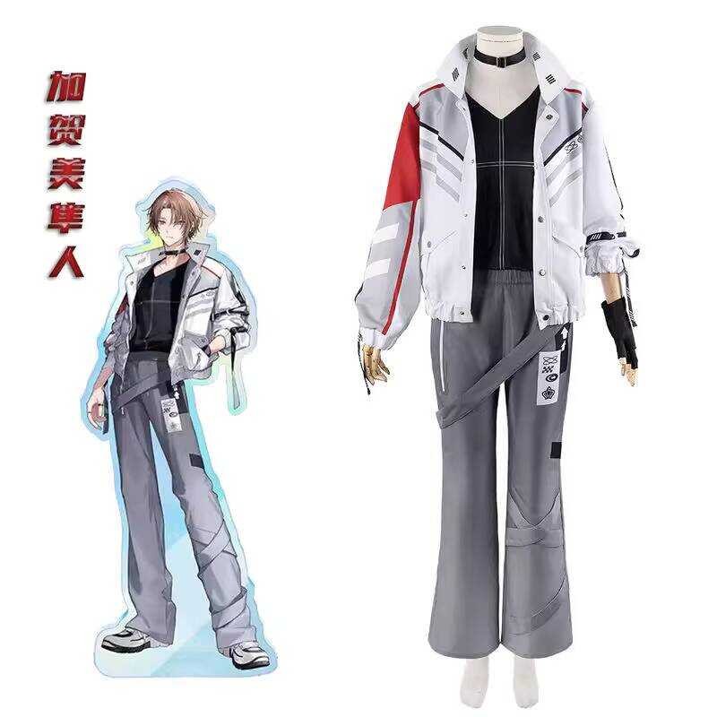 ชุดคอสเพลย์ Rainbow Club vtuber ROF-MAO Kaga Mei Hawkman สำหรับทั้งผู้ชายและผู้หญิง แขนยาว CG1657