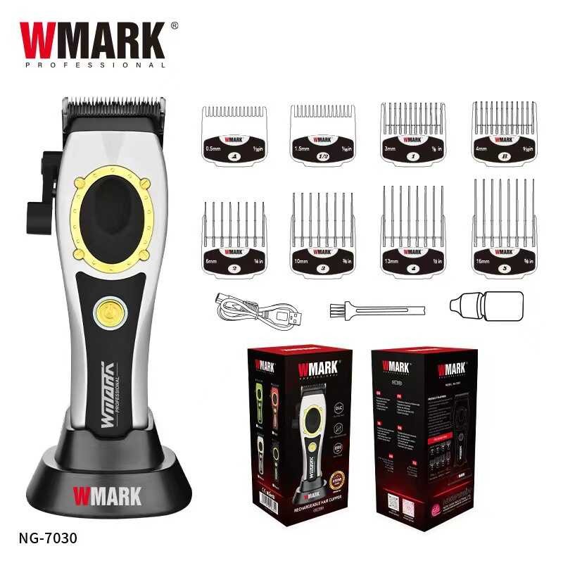 WMARK Hair Clipper NG-7030 ปัตตาเลี่ยนผมไฟฟ้าหัวน้ํามัน Clipper ผมไฟฟ้า Clipper ผมแบบชาร์จไฟได้ร้านท