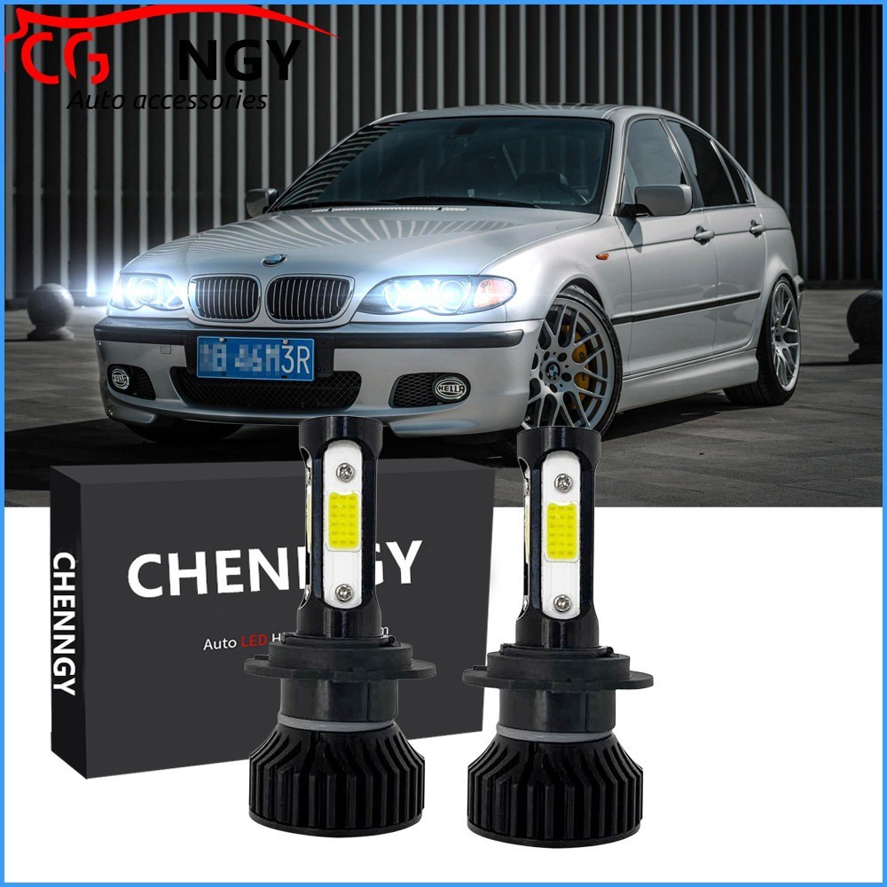 สําหรับ BMW E46 1999-2005 (โคมไฟไฟหน้า) - ชุดแปลงหลอดไฟหน้า H7 LED 6000K 12V-32V สีขาว Qty 2 (1 คู่)