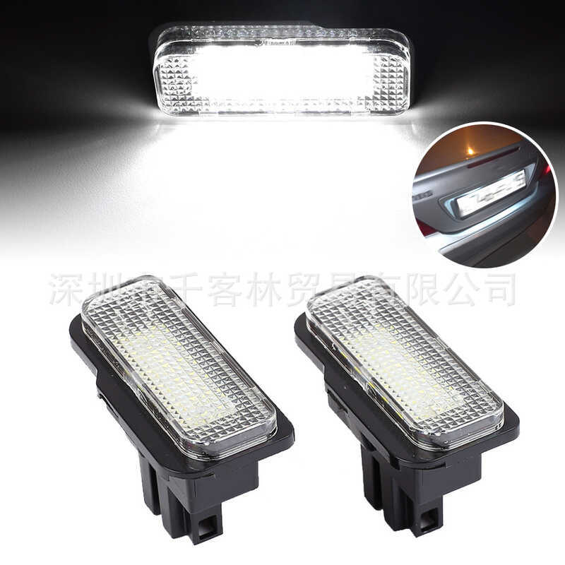 เหมาะสําหรับ Benz Benz W211 W219 R171 W203 รถไฮไลท์ไฟป้ายทะเบียน LED ไฟป้ายทะเบียนด้านหลัง