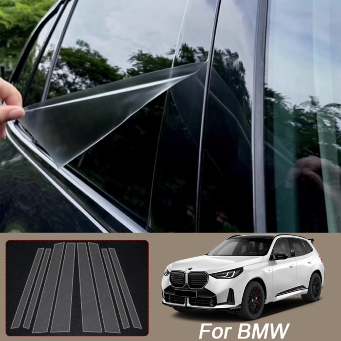 B Pillars TPU Car Protective Film For BMW X1 IX1 U11 X2 X3 X4 X5 X6 IX I20 G01 G02 G05 Transparent