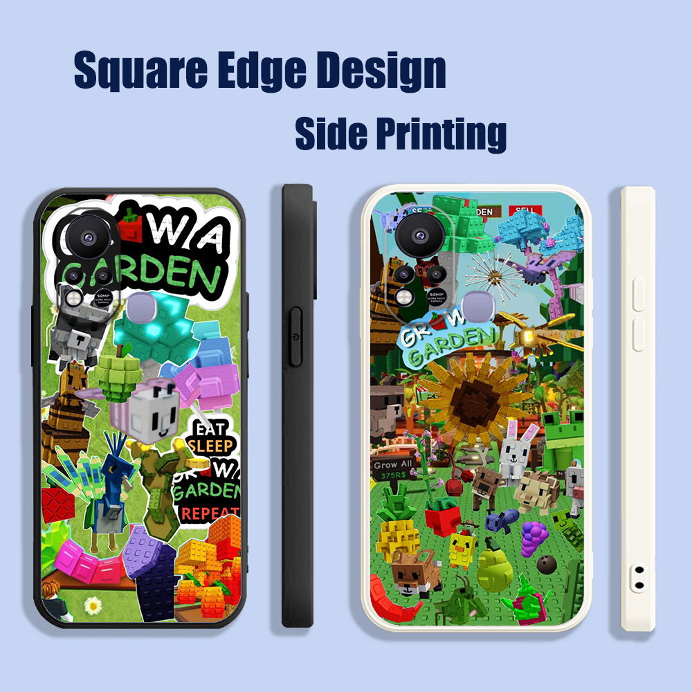 ปลอกสําหรับ Huawei Nova 3i 7i 8i 5T Y9S Grow a Garden Video game FXZ06 เคสโทรศัพท์ขอบสี่เหลี่ยม