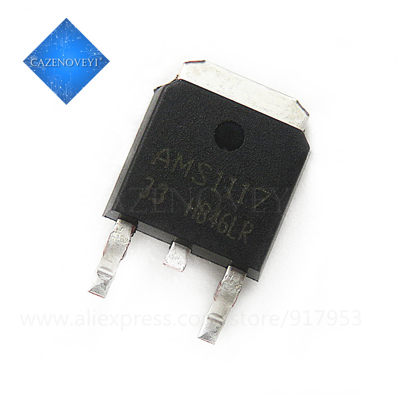 10 ชิ้น AMS1117-3.3 AMS1117-ADJ AMS1117CD-ADJ AMS1117-1.2 AMS1117 TO-252 IC