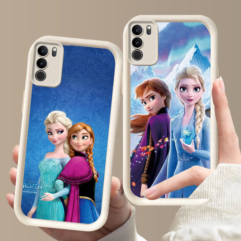 DF-8 Frozen Elsa กันกระแทกสําหรับ VIVO V9 V19 V21 V21E Y73 Y83 Y300 T4 IQOO Z10 Pro Plus