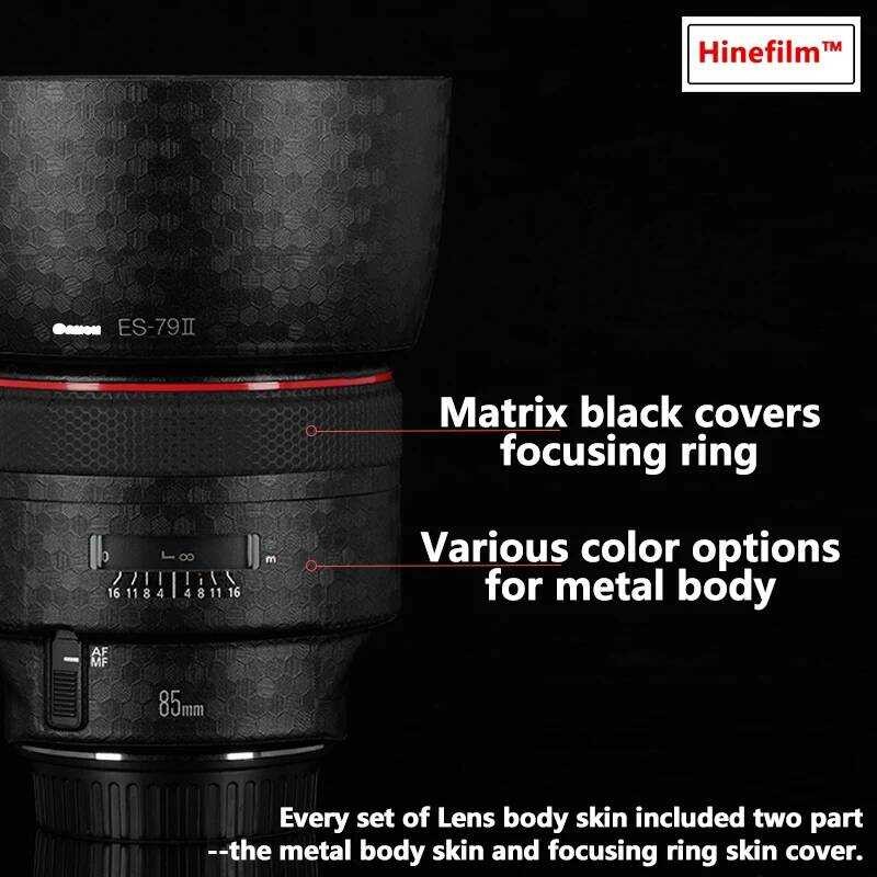 ▥ 85 1.2 Premium Decal ผิวสําหรับ Canon EF 85Mm F/1.2L เลนส์ Protector Ef85 F1.2 II ฝาครอบเลนส์