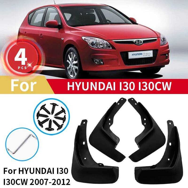 ▥ บังโคลนสำหรับ Hyundai I30 I30cw Wagon 2007 2008 209 2010 2011บังโคลน2012แผ่นบังโคลนหน้าหลังอุ