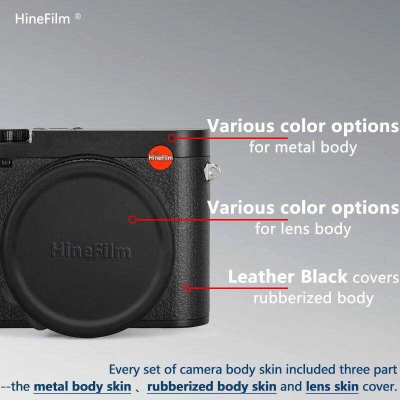 ❥ Hinefilm ผิวสําหรับ 43 กล้องสติกเกอร์ป้องกันฟิล์มสําหรับ Leica Q3 28 กล้องรูปลอกผิว Anti-Scra