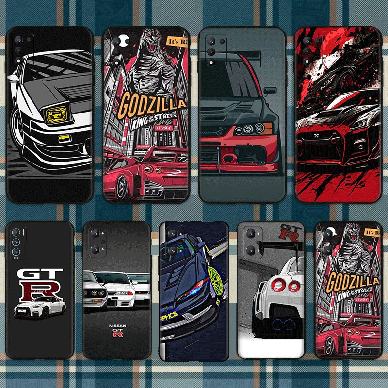 GTR R34 skyline สําหรับ Relome Norzo 50i Prime 9 C31 C30 C30S GT neo 3T ความเข้ากันได้ TPU เคสโทรศัพ