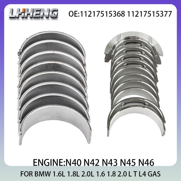 Engine Main & Rod Bearings Kit FOR BMW 1 3 5 X1 1.6L 1.8L 2.0L 1.6 1.8 2.0 L T L4 Turbocharged GAS