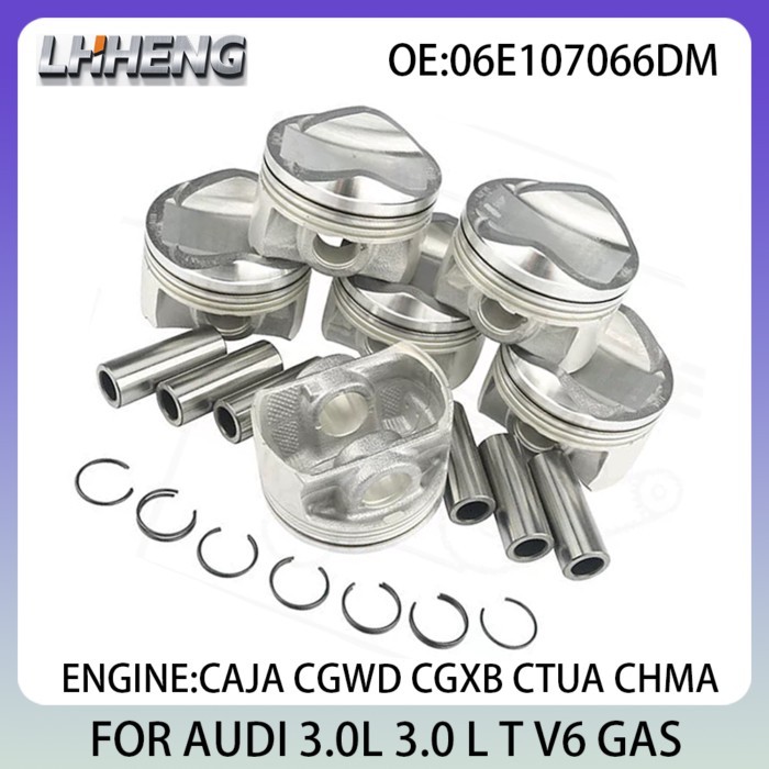 Engine Parts PISTON For AUDI A6 A7 A4L A6L 3.0L 3.0 L T V6 GAS 2008-2016 06E107066DM 06E107065DM CA