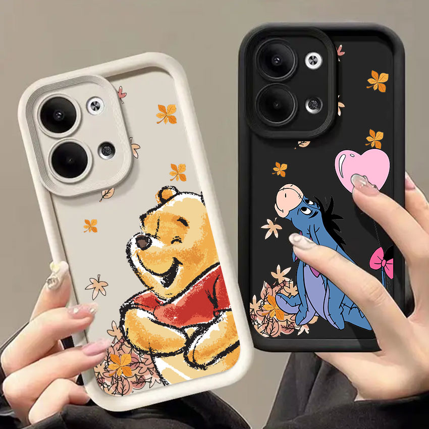 หมีพูห์อียอร์ฮิปโปเคสโทรศัพท์สําหรับOPPO Reno 14 Pro 13F 12F 11F Reno 13 12 11 8 7 6 10 Pro Plus Ren