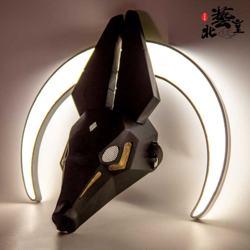 Light Meet Mask cos Anubis Props Mask Luminous Version