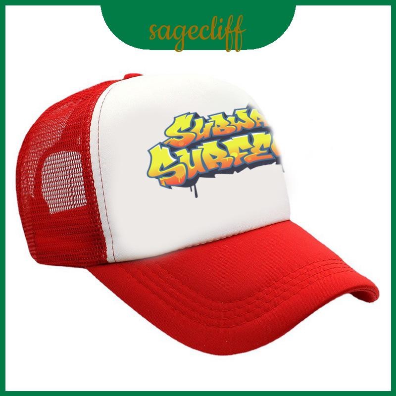 Surfers Round Subway Crown หมวกเบสบอล Sun Shield Breathable สําหรับสวมใส่ลําลอง