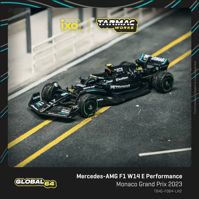 TW 1: 64 Benz AMG F1 W14 E โมเดลรถอัลลอย