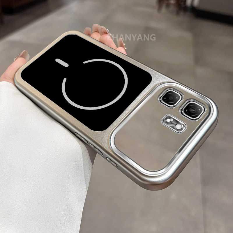 เคสสําหรับ infinix Smart 9 hot 50i Electroplated โปร่งใสหน้าต่างขนาดใหญ่สีพื้นหลังเคสโทรศัพท์ความงามซิลิโคน TPU minimalist soft Case