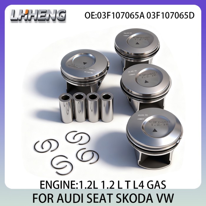 Engine Parts PISTON For AUDI A1 A3 SEAT IBIZA LEON SKODA VW GOLF POLO 1.2L 1.2 L T L4 GAS 09-20 CBZ