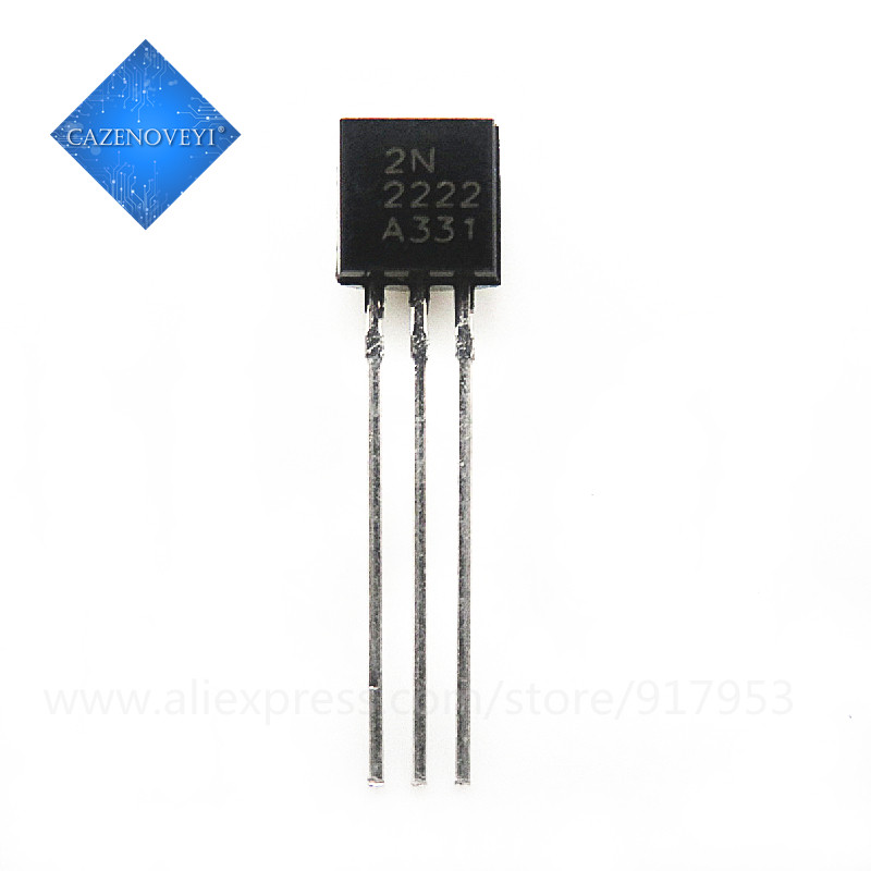 100 ชิ้น 2N2222 2N2222A TO-92 ถึง 92 ทรานซิสเตอร์ชิป IC ใหม่