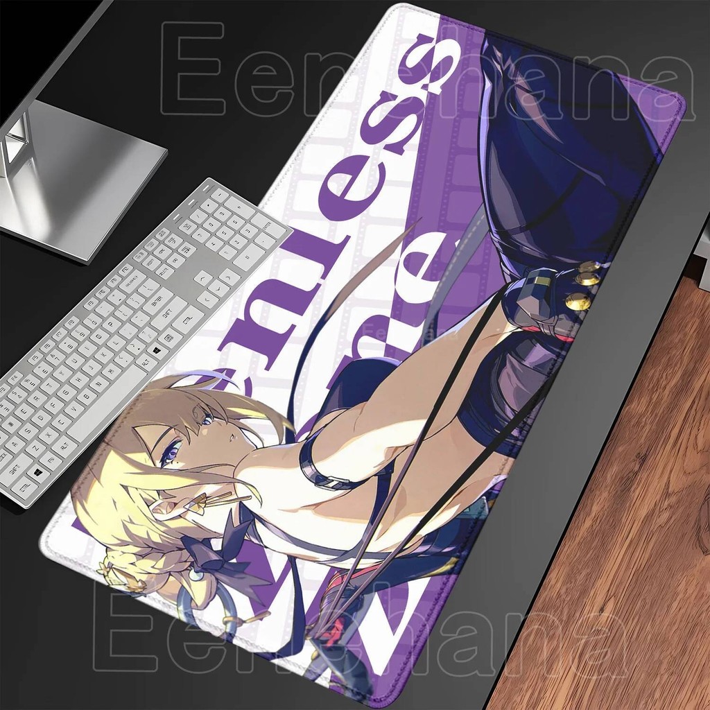 ZZZ Gaming Hoshimi Miyabi แผ่นรองเมาส์ Evelyn Yuzuha Vivian Ellen Zenless Zone Zero offices คีย์บอร์