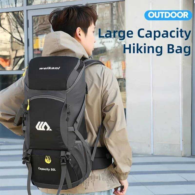 C Outdoor Sports Backpack - Hiking Backpack 50L Men's And Women's Hiking And Camping Bag Travel Bac