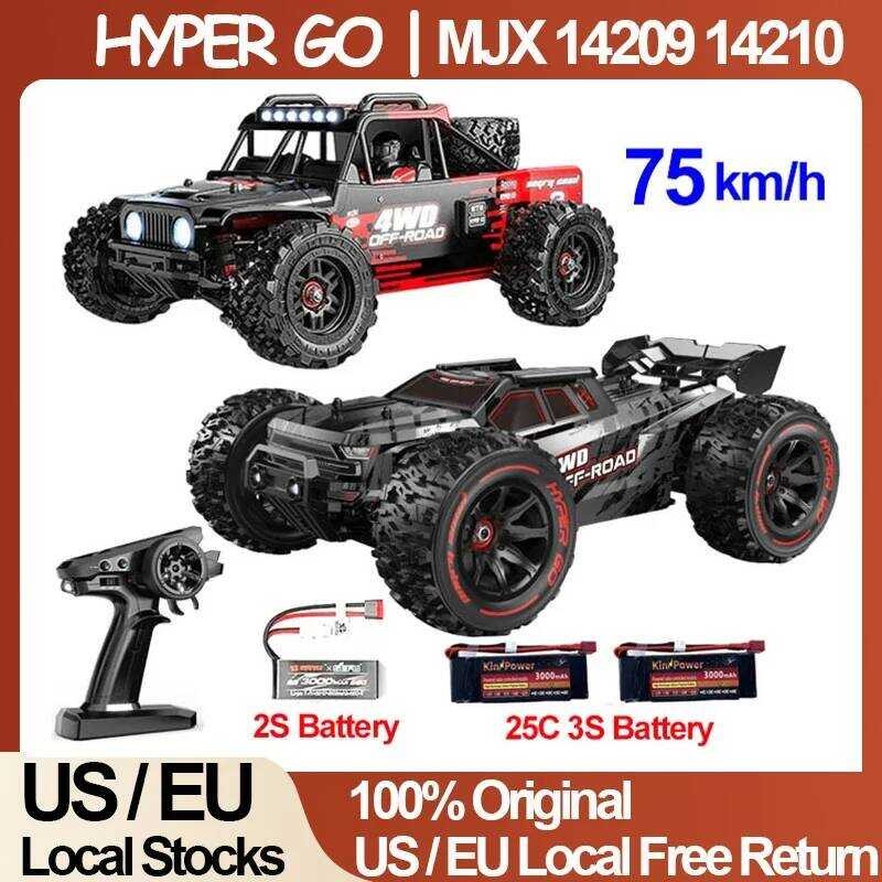 MJX 14209 14210 V3.0 1/14 รถ 75 กม./ชม.Brushless Hyper Go 2.4G รีโมทคอนโทรล 4WD Off-road Racing RC ร