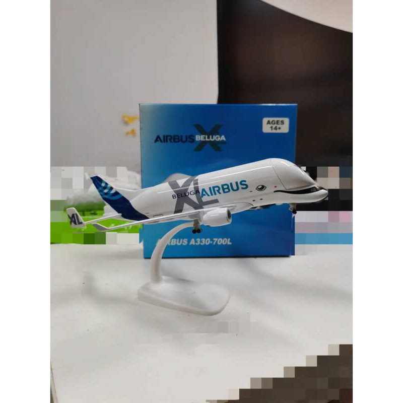 C C 20Cm A330 Beluga Metal Scale Aircraft Alloy Metal Model Plane Building Kit Home Decor Aviation