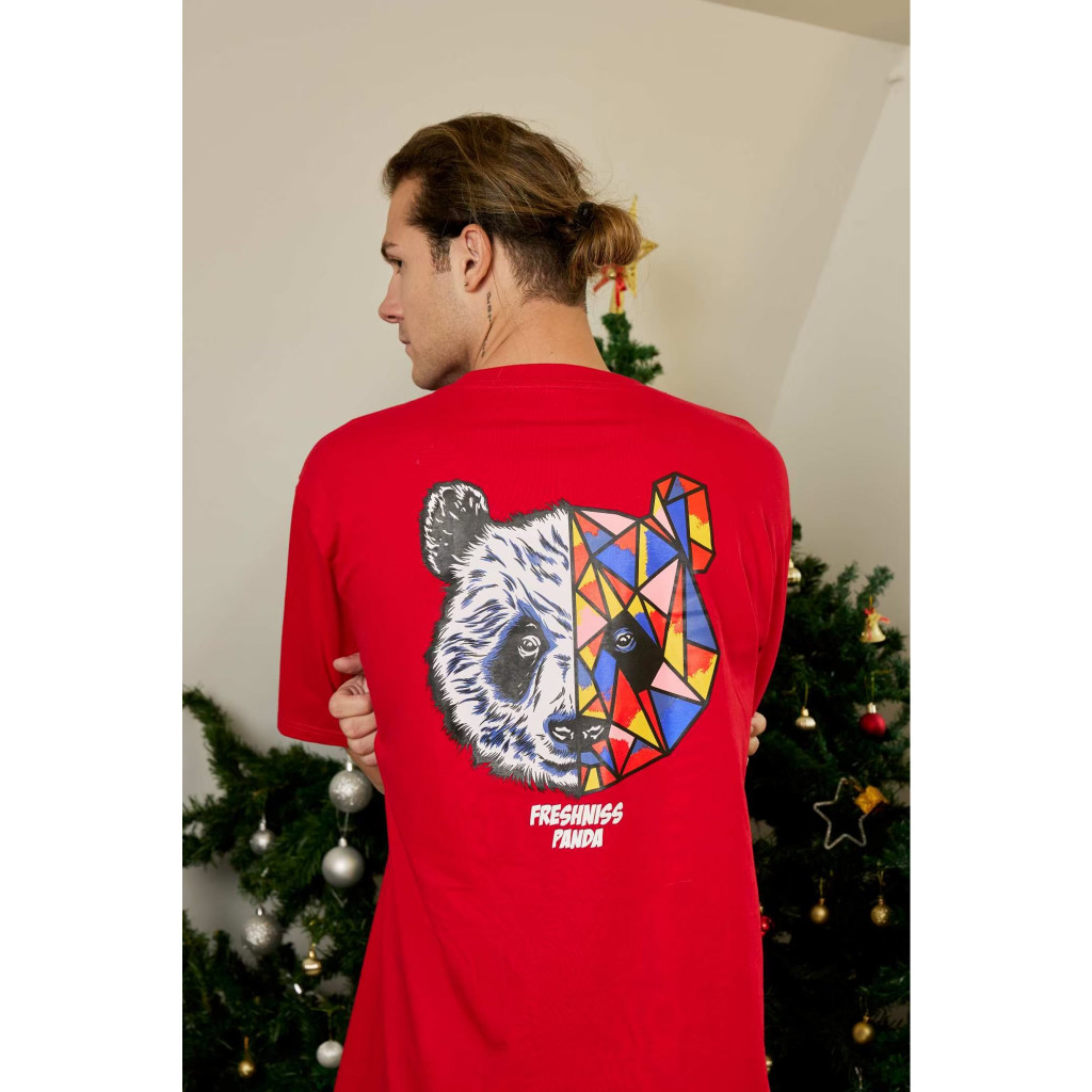 OK Apparel เสื้อยืดลายยอดฮิต Panda ทรง oversize Cotton USA พร้อมส่ง