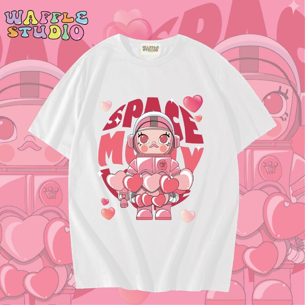 [ ส่งฟรี  ] WS1320 เสื้อยืดโอเวอร์ไซส์ ผ้าคอตตอน 100% เสื้อยืด วาเลนไทน์ มอลลี่ Molly Valentine WAF