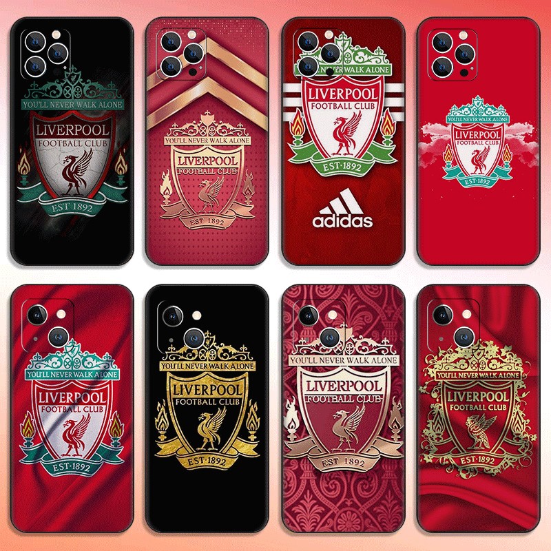 K12 Liverpool Football Club สําหรับ iPhone 12 16 7 8 Plus TPU Spot Black Plastic Soft Case