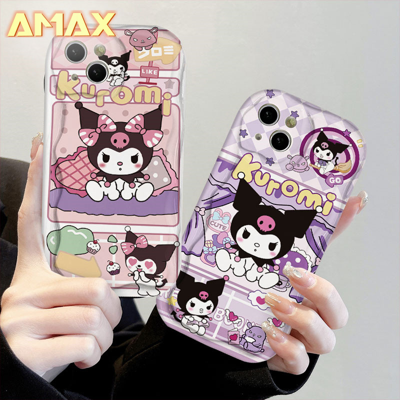 การ์ตูนน่ารักนั่งKuromi Melodyเคสโทรศัพท์สําหรับInfinix X688B X650 X655C X657C X669D X670 X676B X655