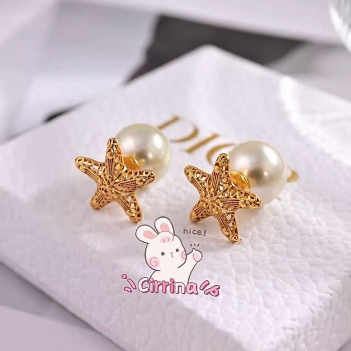 New Dior Tribales earrings star star pearl