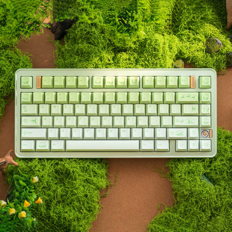 Lofreeent < Luye Mori > PBT Keycap แป้นพิมพ์ความสูงจากโรงงานดั้งเดิมปุ่มกด 146+115 คีย์ EVO75 chena