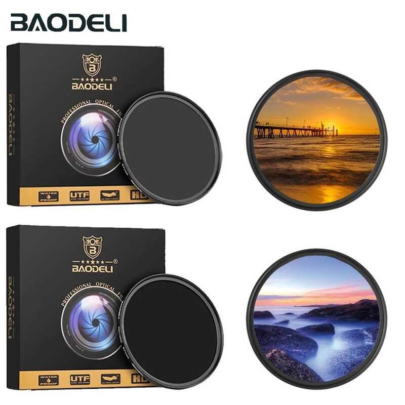 C BAODELI Nd 64 1000 Filter 4 52 55 58 62 67 72 77 82 Mm For Camera Canon Lens M50 600D Nikon D3200