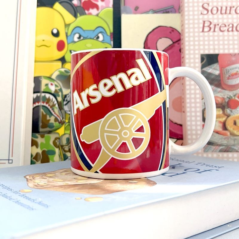 British Super Arsenal Football Club Logo แก้วเซรามิกที่ระลึกถ้วยน้ําอุปกรณ์ต่อพ่วงของขวัญพัดลมถ้วย