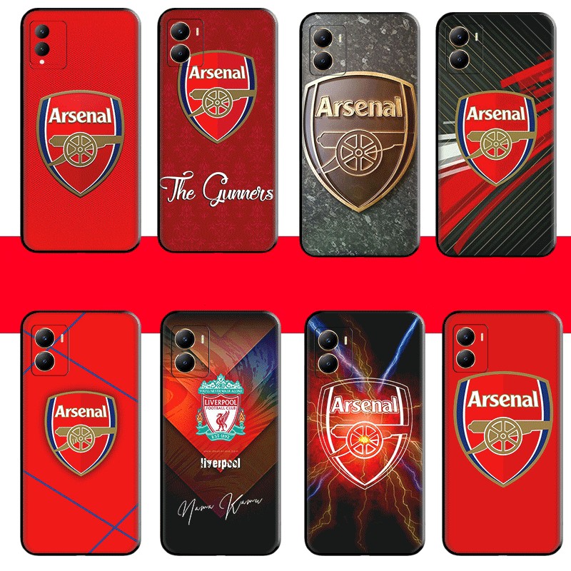 Arsenal FC สําหรับ Vivo V11i Y22S V5 V7 Plus Y75 Y79 TPU Spot พลาสติกสีดํากรณีนุ่ม