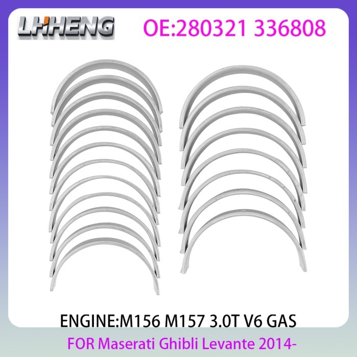 STD Crankshaft Main Connecting Rod Bearing Set For Maserati Ghibli Levante M157 3.0L V6 GAS M156B M