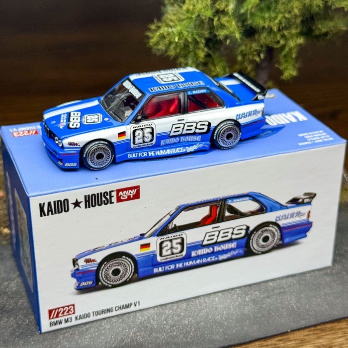 บ้านไคโด+MINIGT 1: 64 #223 BMW BMW M3 E30 #25合金汽车模型