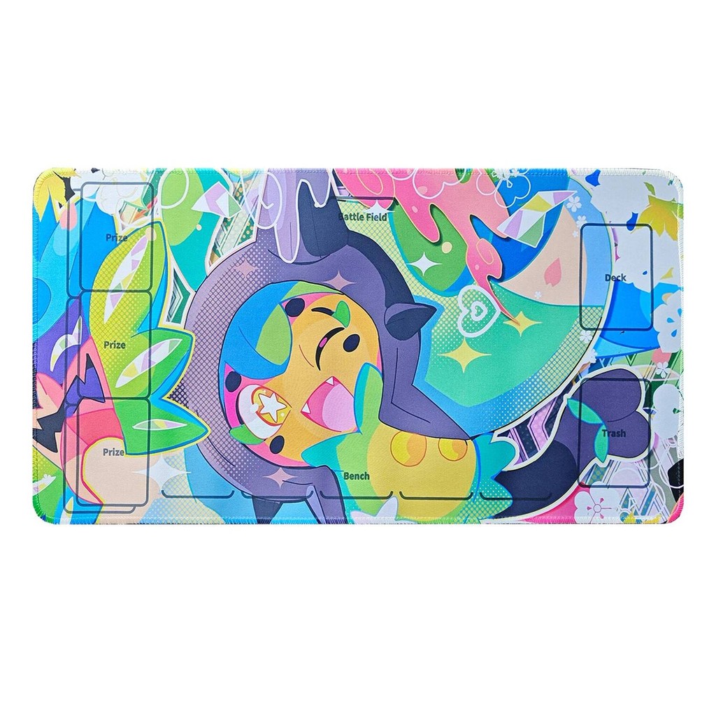 600X350X2 มม.Diy Ptcg Ogerponผู้เล่นเดี่ยวการ์ดBattle Mat Ogerponเกมกระดานการ์ดBattle Table Matอะนิเ
