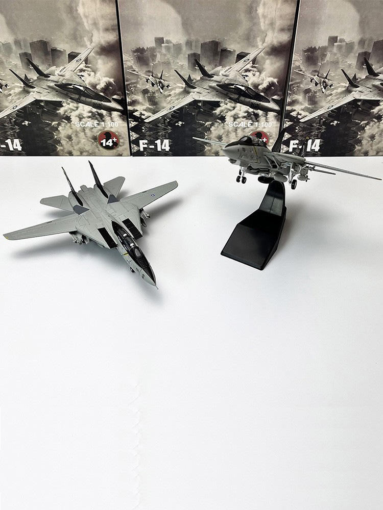 Amer 1/100 F14 Tomcat Fighter ธงโจรสลัด Squadron จําลองเครื่องบินเครื่องประดับสําเร็จรูป