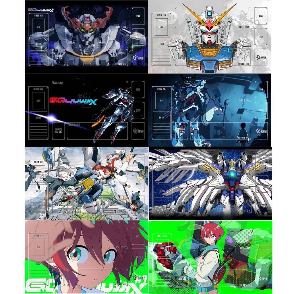 600*350*2 มม.DIY Gundam Playmat Self Made แม่มดจาก Mercury ยาง Anti-slip GCG Battle การ์ด Mat อะนิเมะ