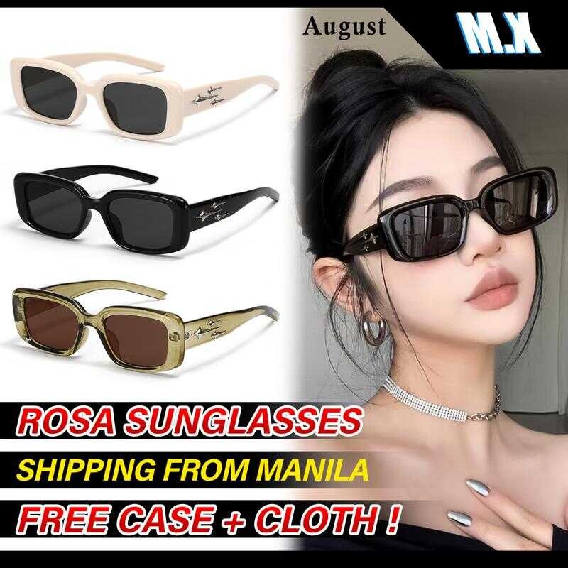 แว่นกันแดด สไตล์ Y2k MX Studio-August เลนส์โพลาไรซ์ ป้องกันรังสียูวี Unisex แว่นตาพลาสติก ทรงวงรีแฟช