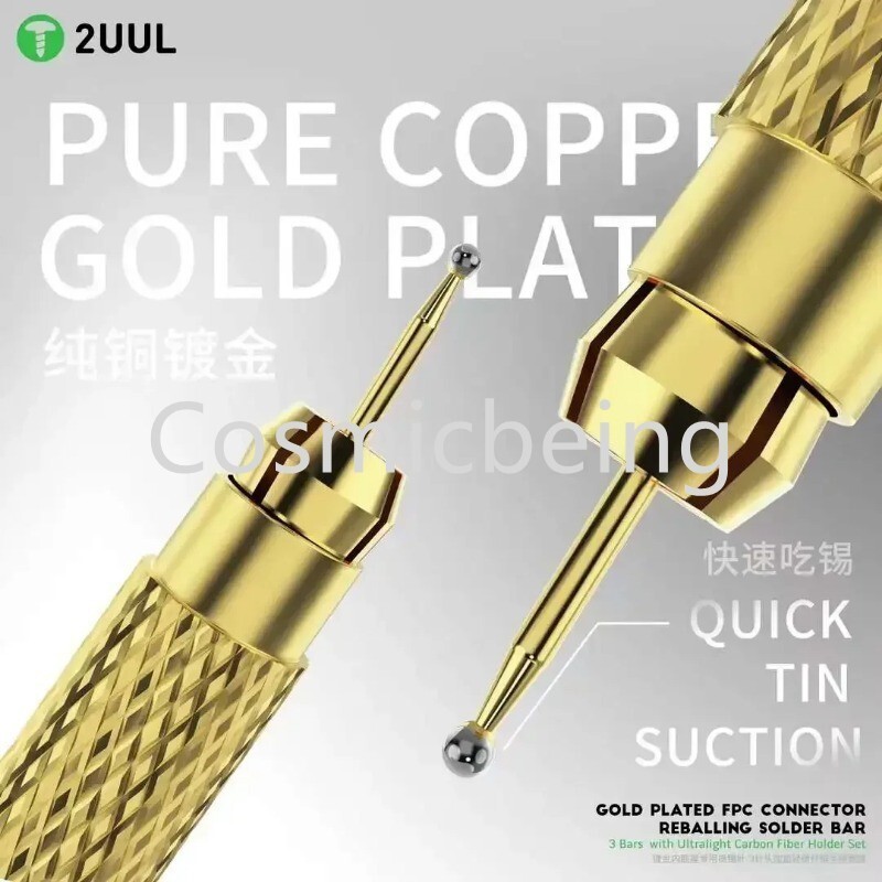 2UUL SC98 Gold Plated FPC Connector Reballing Solder Bar สําหรับโทรศัพท์มือถือ PCB Maintenance Fast 