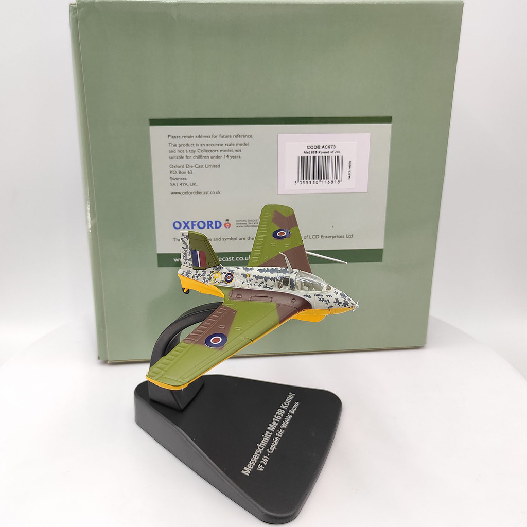 OXFORD 1/72 Eric.Winkle.Brown Me163B AC073 โมเดลเครื่องบินโลหะผสม