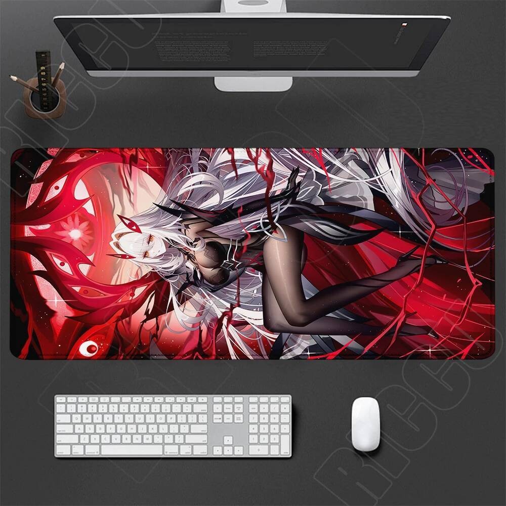 HD Genshin Impact Ronova 40X90X0.2 ซม.แผ่นรองเมาส์อะนิเมะเกมE-Sports PCอุปกรณ์ต่อพ่วงตารางBacklitยาง