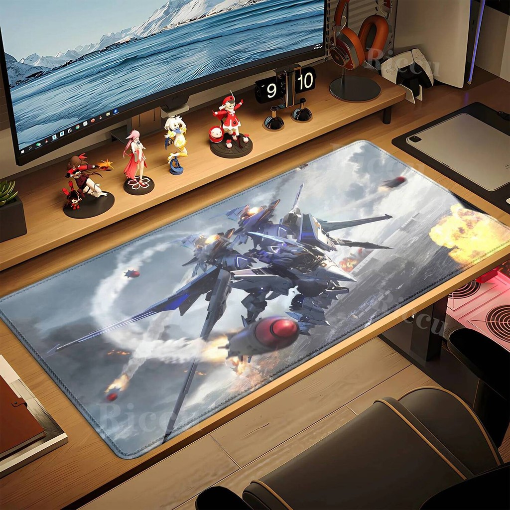 เกม Mecha BREAK แผ่นรองเมาส์สําหรับเล่นเกมขนาดใหญ่ Mousepad Gamer คอมพิวเตอร์มืออาชีพ 900x400 มม.HD 
