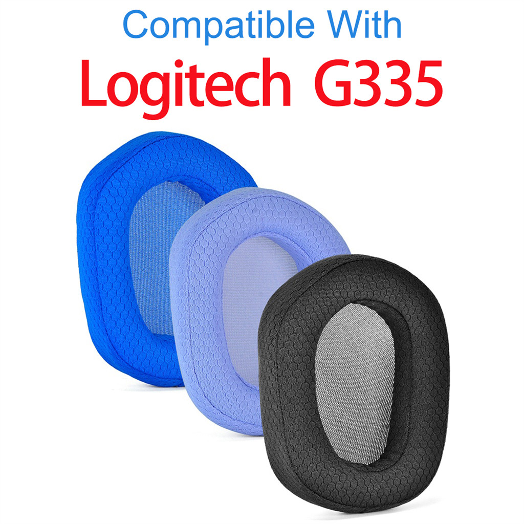 เปลี่ยนแผ่นรองหูฟังสําหรับ Logitech G335 หูฟังแผ่นรองฟองน้ําชุดหูฟัง Earmuffs