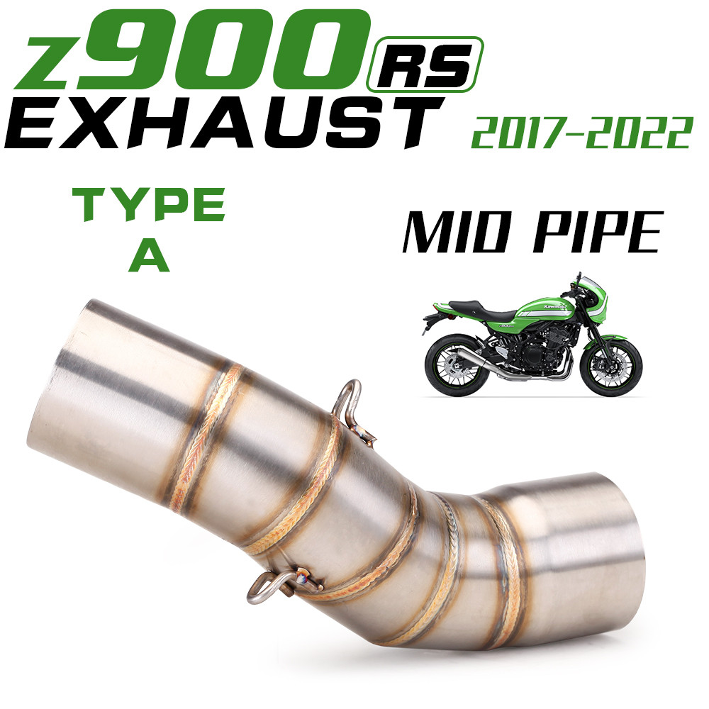 Slip On สําหรับ Z900RS Z900 RS 2017 2018 2019 2020 รถจักรยานยนต์ท่อไอเสียหนี Moto Modiifed สแตนเลส 5